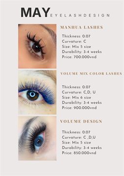 Lash price list — Manhua, Mix Color