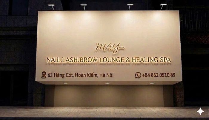 MAY spa signage