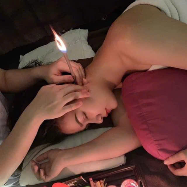 Leg waxing